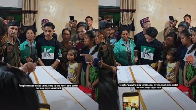 Momen Betrand Peto Berikan Penghormatan Terakhir Untuk Sang Nenek (Instagram/@betrandpetoputraonsu)