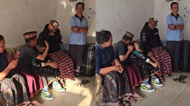 Momen Betrand Peto Berikan Penghormatan Terakhir Untuk Sang Nenek (Instagram/@betrandpetoputraonsu)