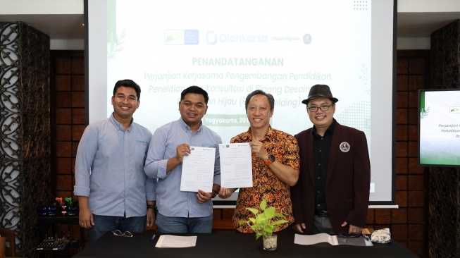 Olahkarsa dan GBC Indonesia Jalin Kerja Sama Konsultasi dan Sertifikasi di Bidang Desain dan Bangunan Hijau