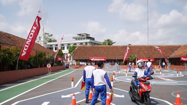 Fasilitas Safety Riding Lab Astra Honda yang dibangun Yayasan AHM di Tasikmalaya, Jawa Barat dan diresmikan pada 20 Mei 2024. [Dok Astra Honda Motor]