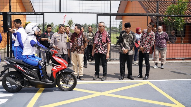 Peresmian Safety Riding Lab Astra Honda di Tasikmalaya, Jawa Barat pada 20 Mei 2024. [Dok Astra Honda Motor]