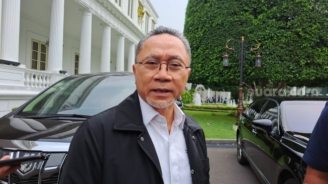 Ketua Umum PAN Zulkifli Hasan atau Zulhas. (Suara.com/Novian)