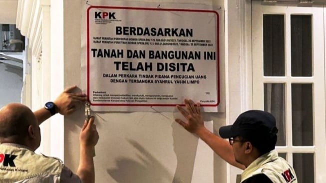 Papan Sita Rumah SYL di Parepare Sulsel Ditutup, KPK Peringatkan Ada Sanksi Pidana