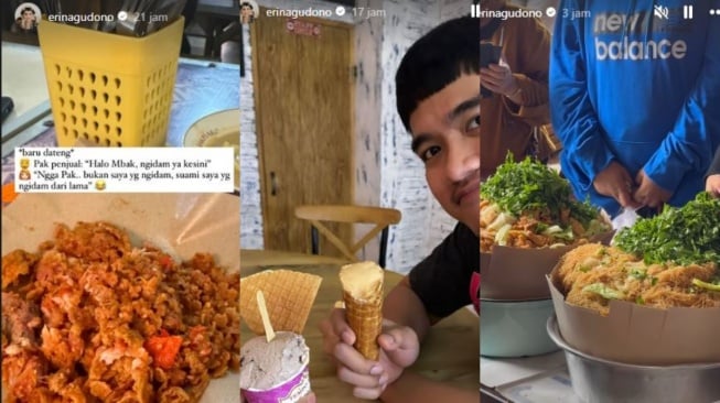 Erina Gudono dan Kaesang Pangarep wisata kuliner di Yogyakarta. (Instagram)