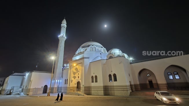 Masjid Quba di Kota Madinah. (Suara.com/Chandra)