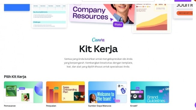 Ilustrasi Kit Kerja Canva. [Canva]