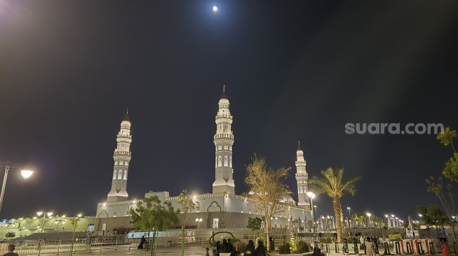 Masjid Quba di Kota Madinah. (Suara.com/Chandra)