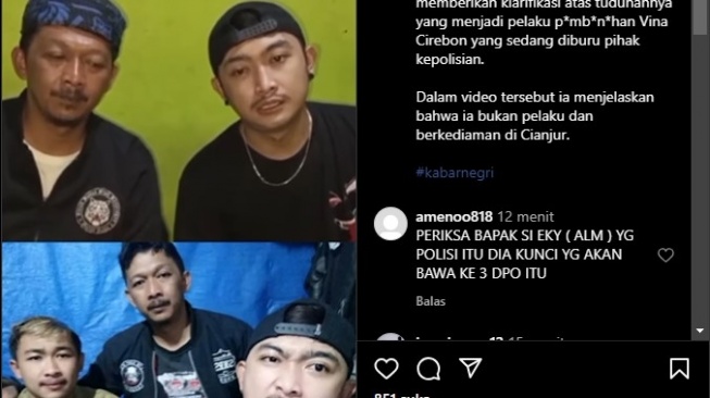 Pegi Setiawan 'Cianjur' Beri Klarifikasi Soal Kasus Vina. [Instagram]