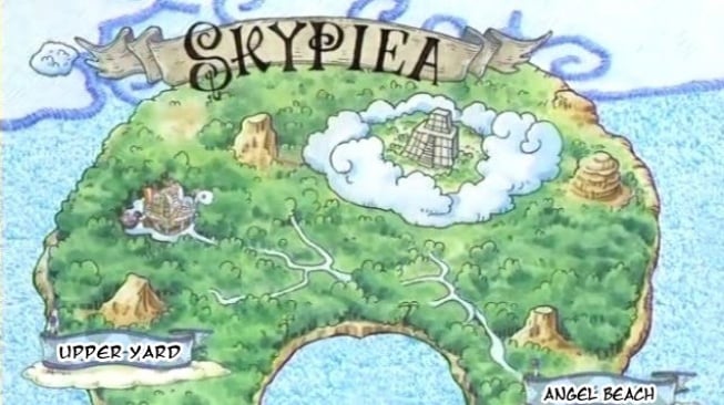 3 Fakta Menarik Pulau Skypiea di Anime One Piece, Mengambang di Atas Awan!