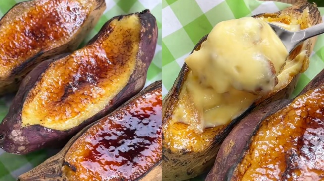 Cara Membuat Ubi Creme Brulee, Dessert Viral yang Bikin Hidangan Ubi Naik Kelas