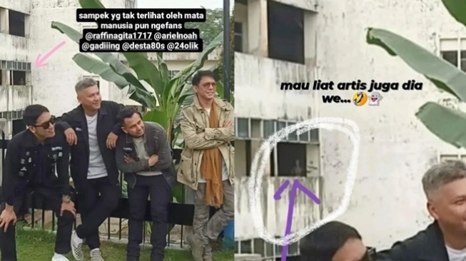 Potret The Dudas Minus One Touring ke Kampung Halaman Ariel NOAH (Instagram/@raffinagita1717)