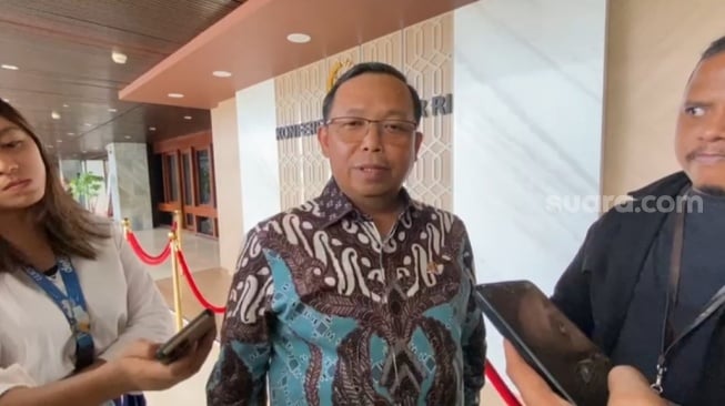 Ketua DPP Partai Demokrat Herman Khaeron. (Suara.com/Bagaskara)