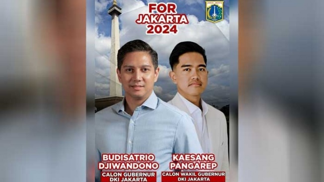 Budi Djiwandono-Kaesang Pangarep For Jakarta 2024. [Instagram]