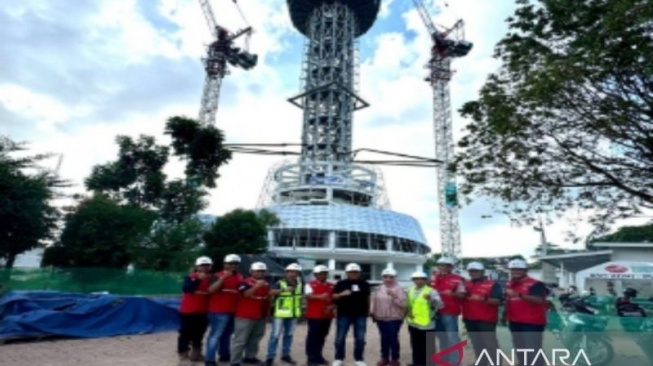 83 Persen Rampung, Tugu Nol Kilometer Banjarmasin Dilengkapi Bangunan UMKM