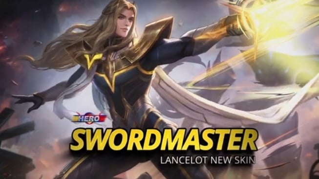 Skin hero Lancelot, Swordmaster. [YouTube/MLBB]