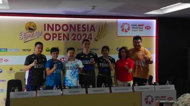 Konferensi pers Indonesia Open 2024. [istimewa]