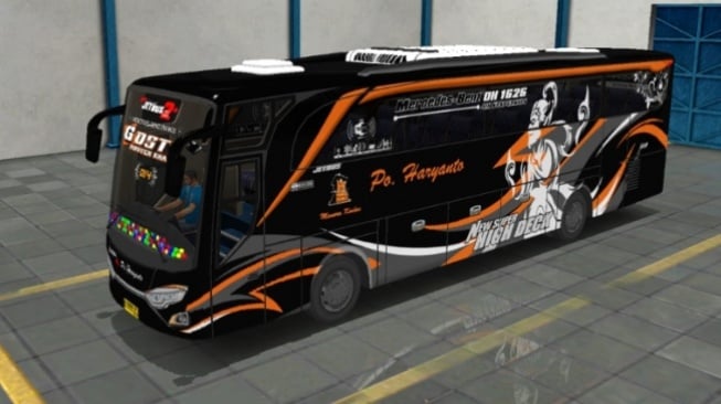 Livery Bussid PO Haryanto - Bus Simulator Indonesia. [Supir Ngantuk]
