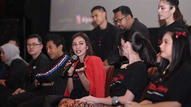 Konferensi pers film Paku Tanah Jawa di Epicentrum, Kuningan, Jakarta Selatan pada Senin (3/6/2024) [dok foto: Armani Entertainment]