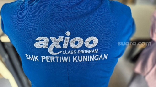 Axioo Class Program di Kuningan, Jawa Barat, Rabu (5/6/2024). [Suara.com/Dythia Novianty]