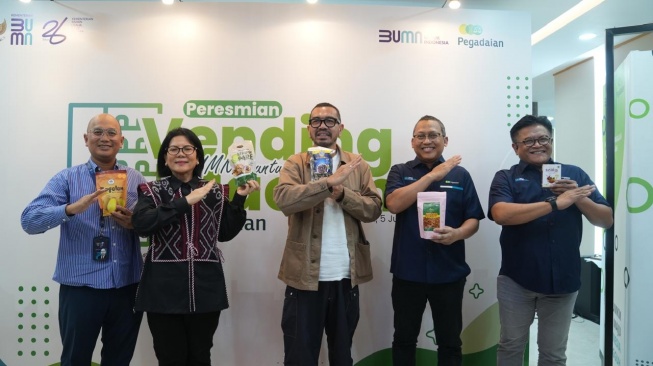 Dukung UMKM Naik Kelas, Pegadaian Resmikan Vending Machine UMKM