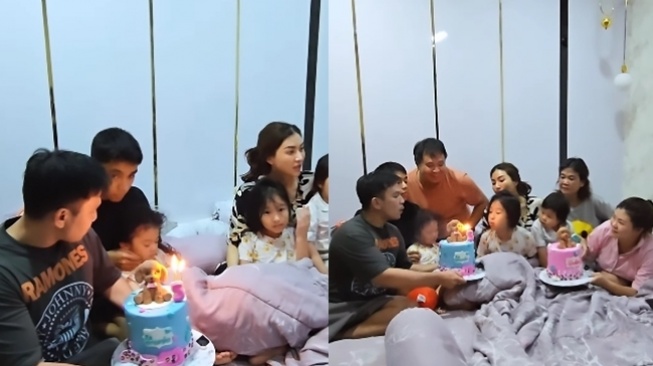Potret Kejutan Ultah Thalia dan Thania Putri Onsu (Instagram/@betrandpetoputraonsu)
