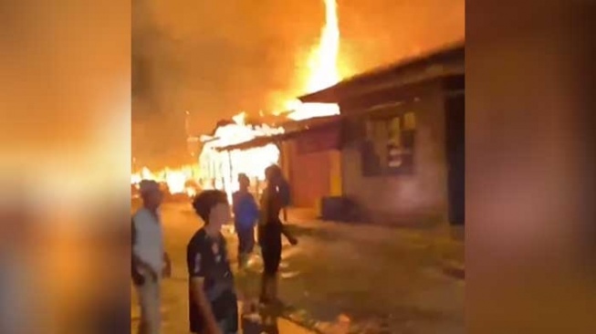 Kebakaran Landa Kampung Besilam Langkat