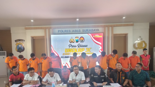 Tak Bisa Sembunyi Lagi, 21 Pelaku Kejahatan di Surabaya Ditangkap