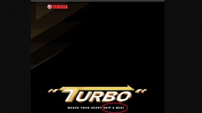 Teaser motor Yamaha dengan tagline Turbo (Instagram/ Yamaha Indonesia)