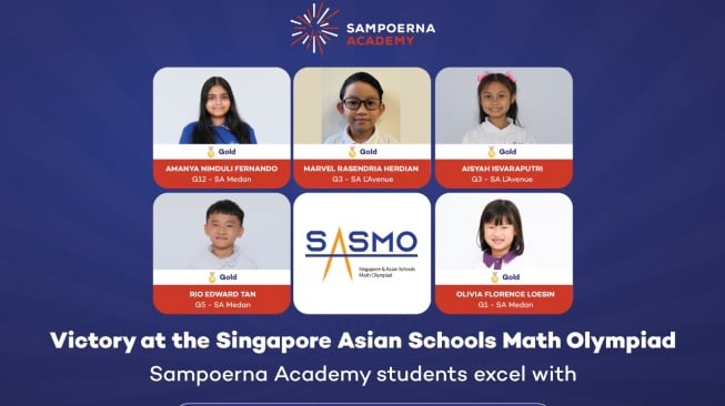 Berprestasi, para Siswa Ini Raih 59 Penghargaan  di Singapore and Asian Schools Math Olympiad