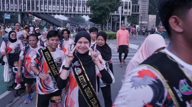 Lentera Anak Indonesia peringati Hari Tanpa Tembakau Sedunia dengan jalan sehat. (Dok. Lentera Anak Indonesia)