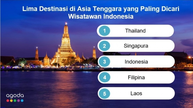 Agoda: Trip ke Asia Tenggara Makin Disukai Wisatawan Indonesia