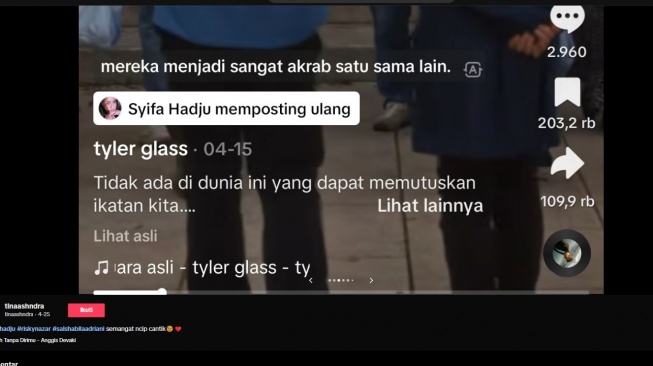 Repost TikTok Syifa Hadju [TikTok]