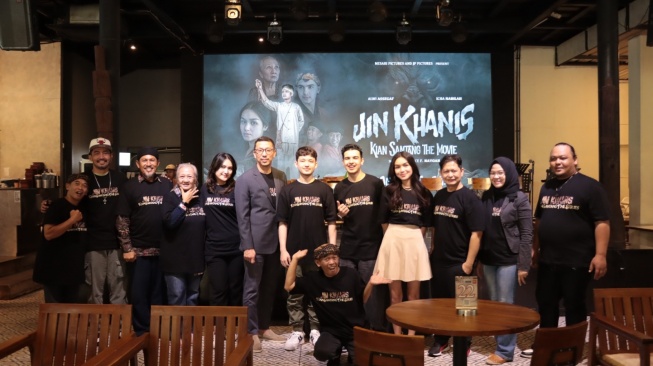 Syukuran series Raden Kian Santang "Jin Khanis" yang akan tayang pada pertengahan 2024. [Mesari Pictures]