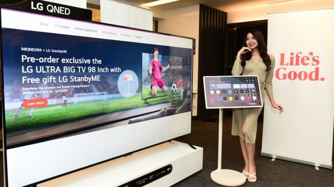 TV Raksasa 98 Inci! LG 98QNED89 Resmi Dirilis, Bonus StandbyME