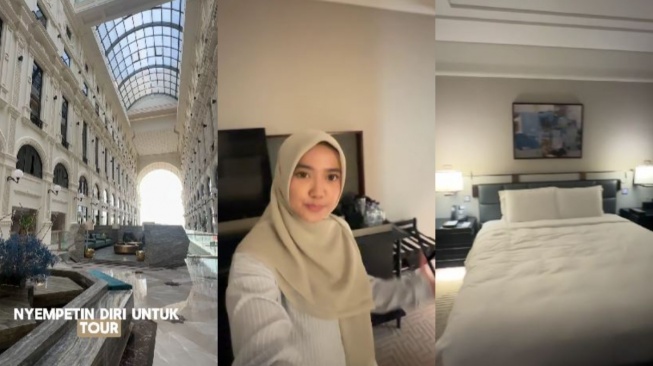 Hotel Wirda Mansur saat haji atas undangan Kerajaan Saudi. [Instagram/@wirda_mansur]