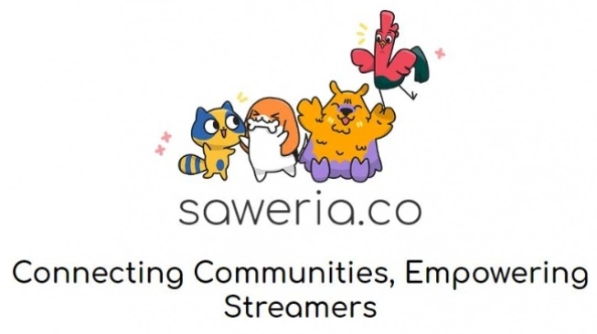 Logo Saweria platform donasi favorit streamer Indonesia untuk monetisasi stream Twitch mereka
