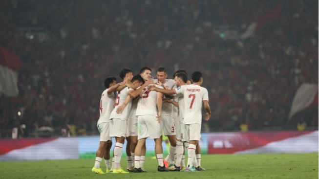 Skuad Timnas Indonesia Saat Berlaga di Stadion Gelora Bung Karno, Jakarta Saat Menjamu Filipina. (pssi.org)