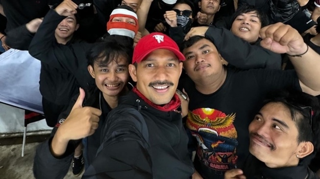 Potret Artis Nonton Timnas Indonesia vs Filipina (Instagram/@ibnujamilo