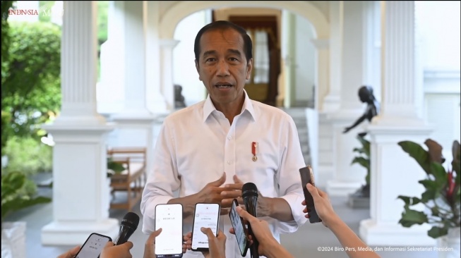 Presiden Joko Widodo atau Jokowi berpesan agar masyarakat menghindari judi baik offline maupun online. (bidik layar video)