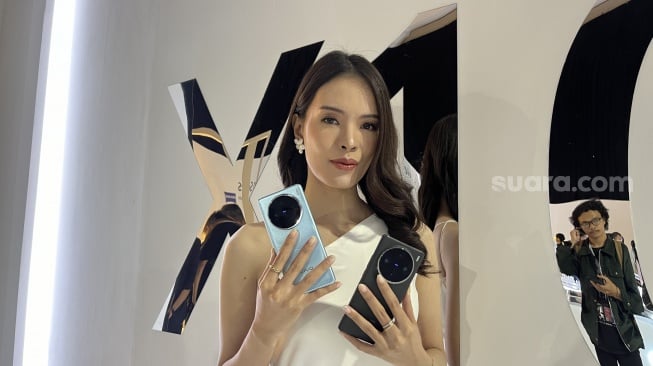 Vivo X100 dan Vivo X100 Pro resmi meluncur ke Indonesia pada Rabu (12/6/2024). [Suara.com/Dicky Prastya]