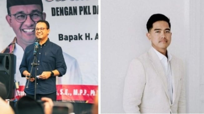 Anies Baswedan dan Kaesang Pangarep [kolase]