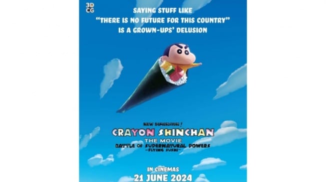 Film Crayon Shinchan The Movie: Battle of Supernatural Powers Flying Sushi