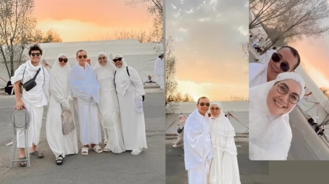 Potret Artis Wukuf di Arafah (Instagram/@mom_ayting92_)