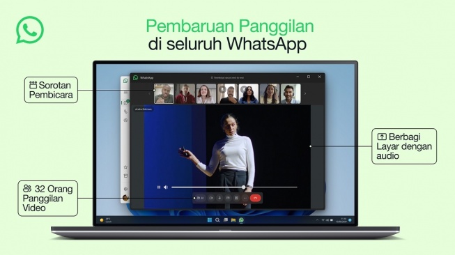 Fitur baru WhatsApp, penggilan multiplatform. [WhatsApp]