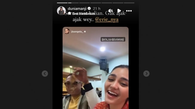 Juliette Angela Kepergok Nyanyi Lagu Anji Sambil Senyum Semringah: Lihat Aku Sayang yang Sudah Berjuang [Tangkap layar Instagram]