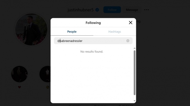 Viral Justin Hubner Unfollowed Sabreena Dressler, Fans Wanita Bersorak Kegirangan [Ist]