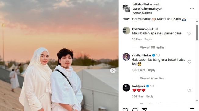 reaksi Atta Halilintar saat diminta adiknya cukur pelontos (Instagram/@attahalilintar)