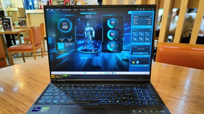 Helios Neo 16 13th gen merupakan laptop NVIDIA RTX 4050 yang menawarkan pengalaman gaming yang memukau dengan harga di bawah 19 jutaan. [Suara.com]