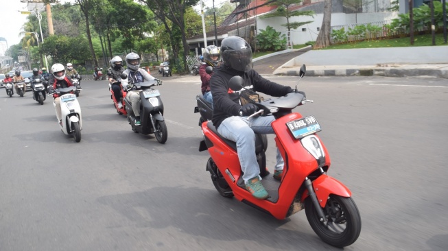 Jajal Motor Listrik Honda E:M1. (Foto: Wahana)