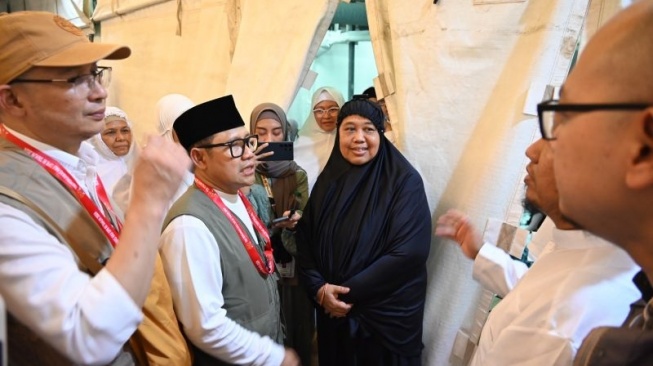 Wakil Ketua DPR RI Abdul Muhaimin Iskandar atau Cak Imin, menyatakan prihatin dengan kondisi tenda jemaah haji Indonesia. (Antara)